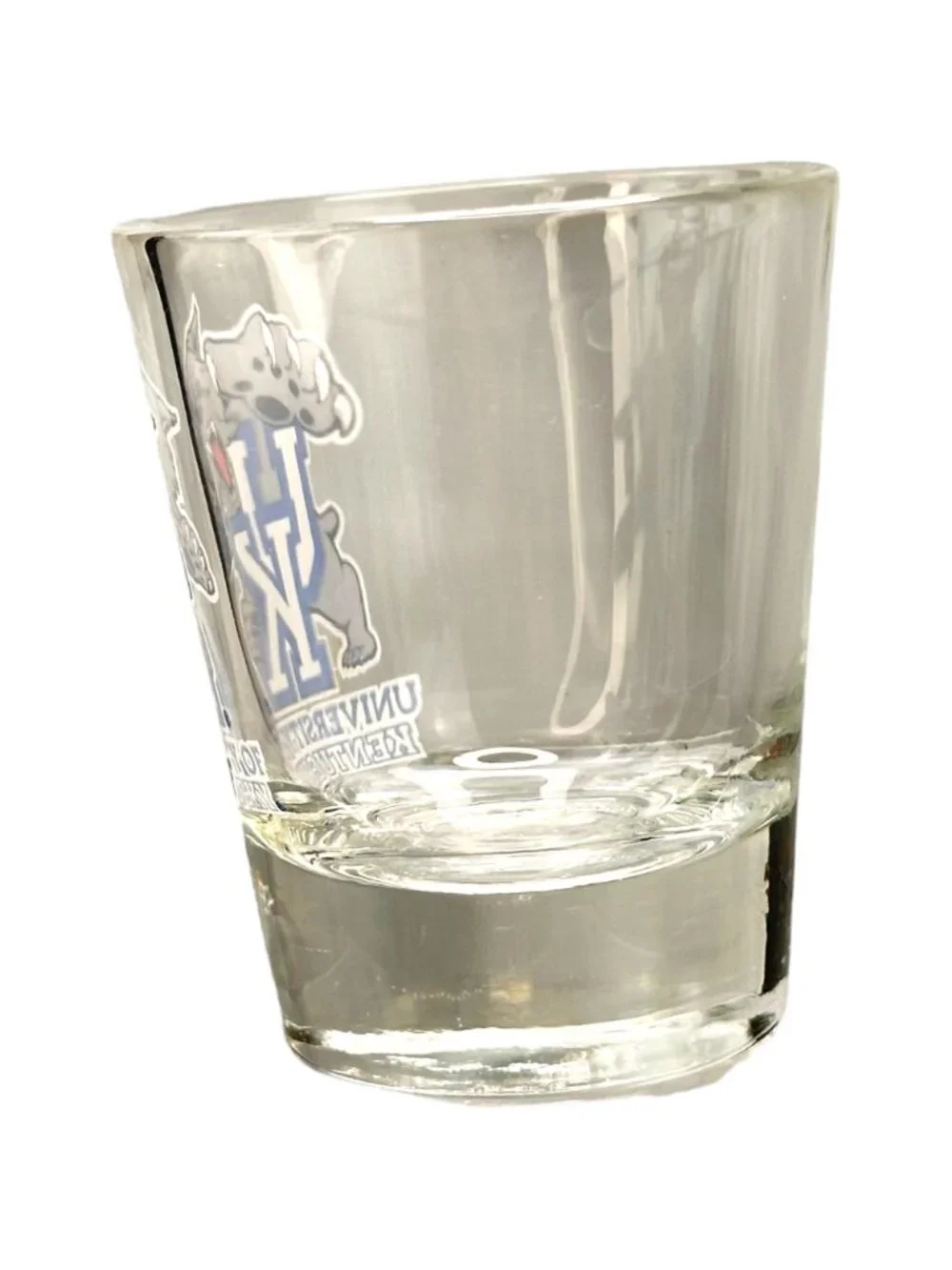 Hunter University of Kentucky Wildcat Logo Shot Glass Vintage EUC